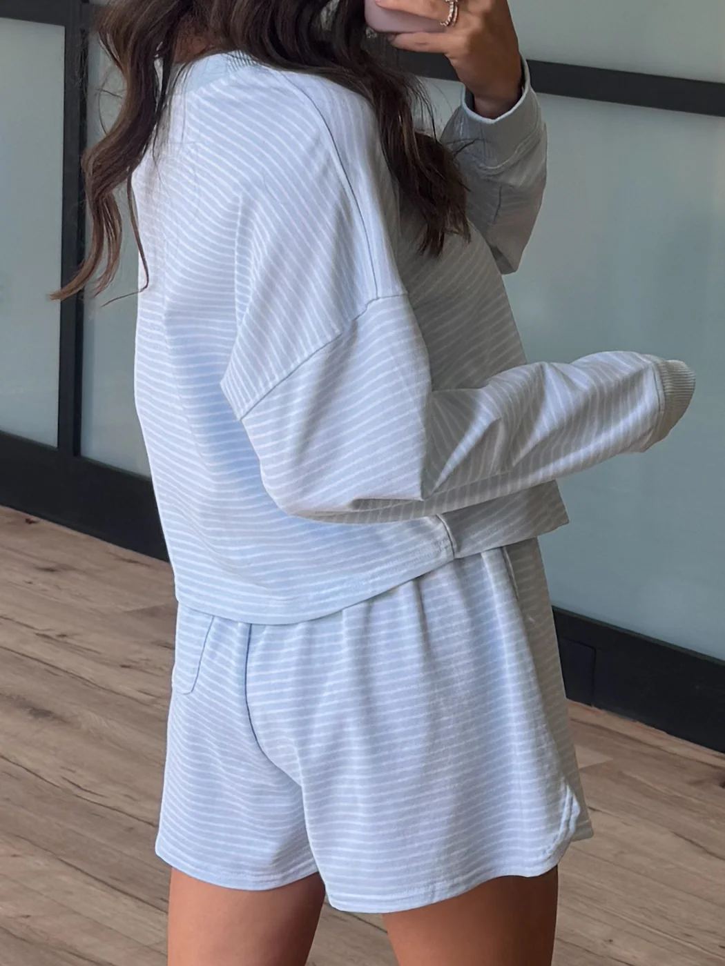 Boardwalk Stripe Crew Set | Pale Blue - Image 5
