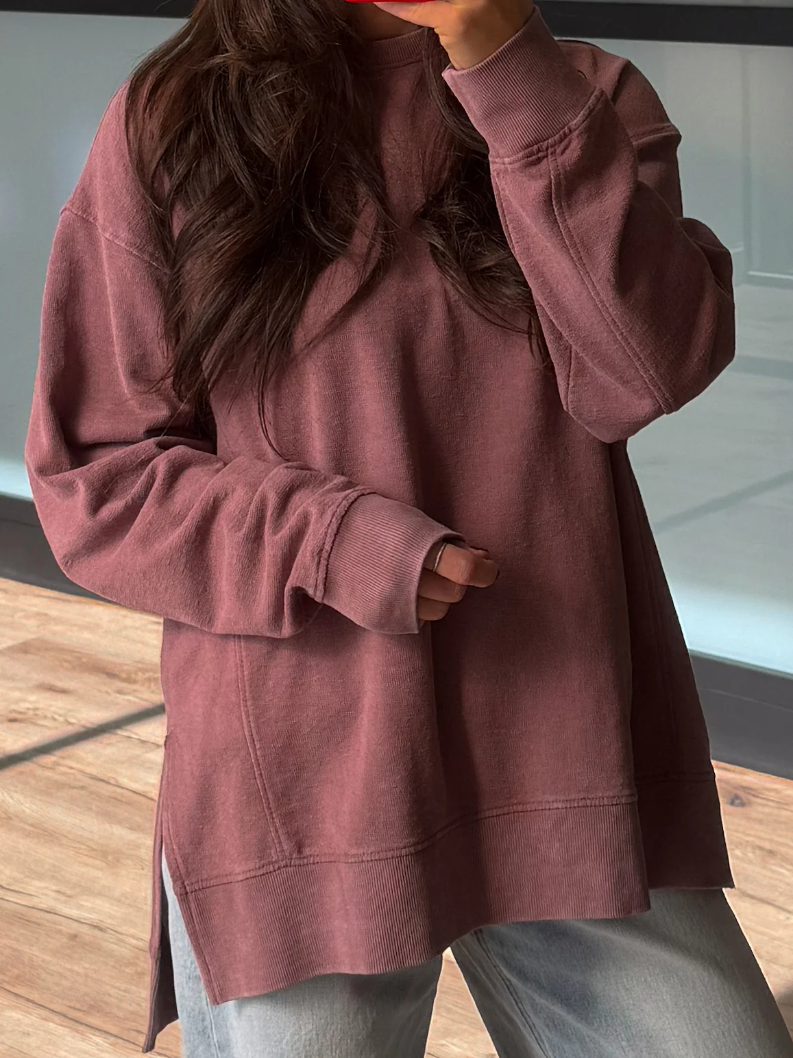 Highland Long Sleeve Top | Mauve - Image 2