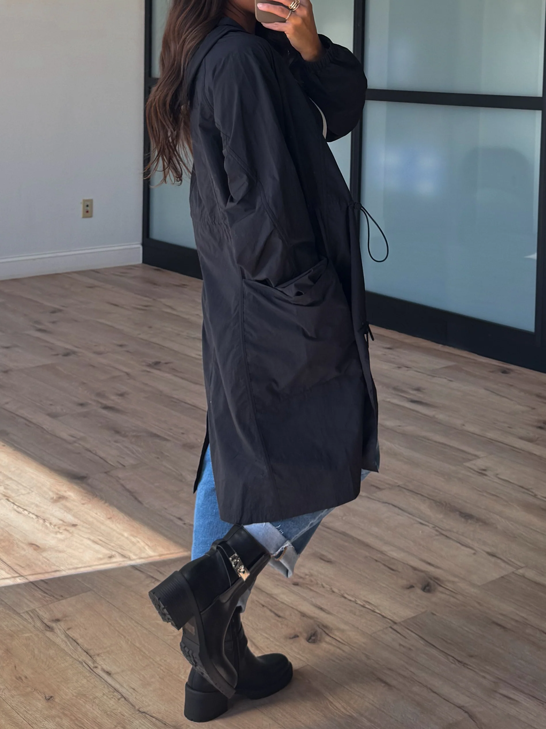 Portland Rain Jacket | Black - Image 3