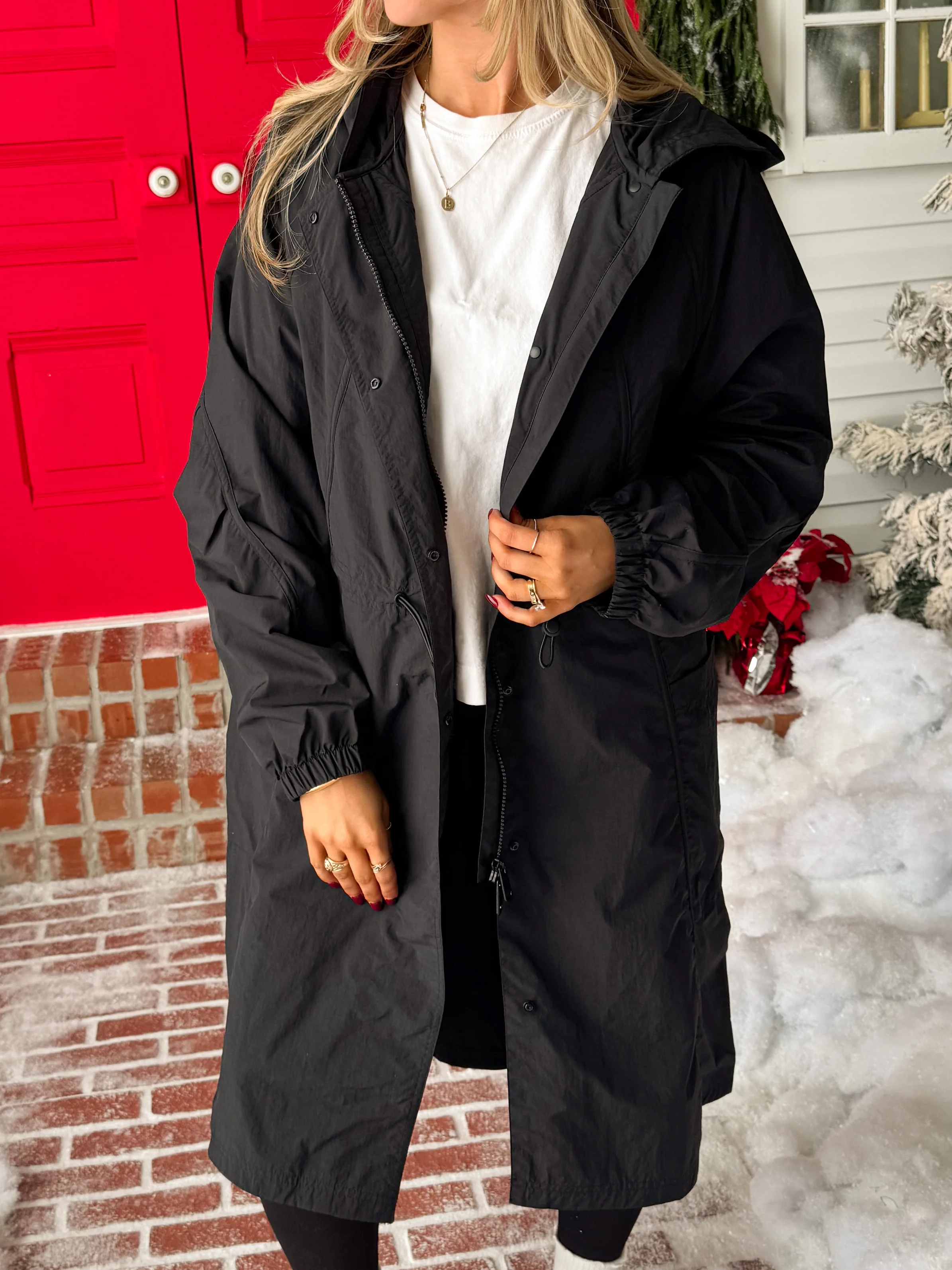 Portland Rain Jacket | Black - Image 6