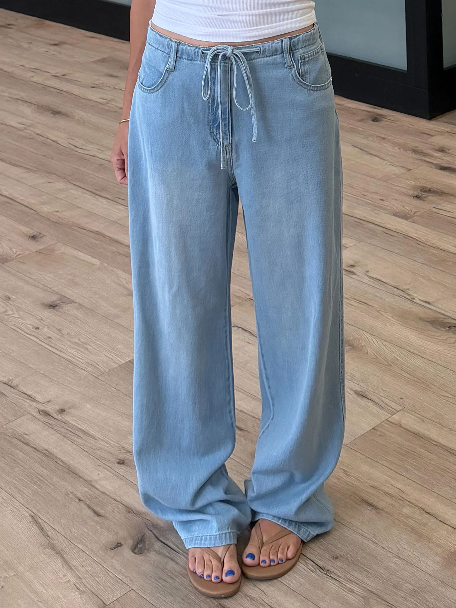 Reid Wide-Leg Drawstring Pants | +Plus Available