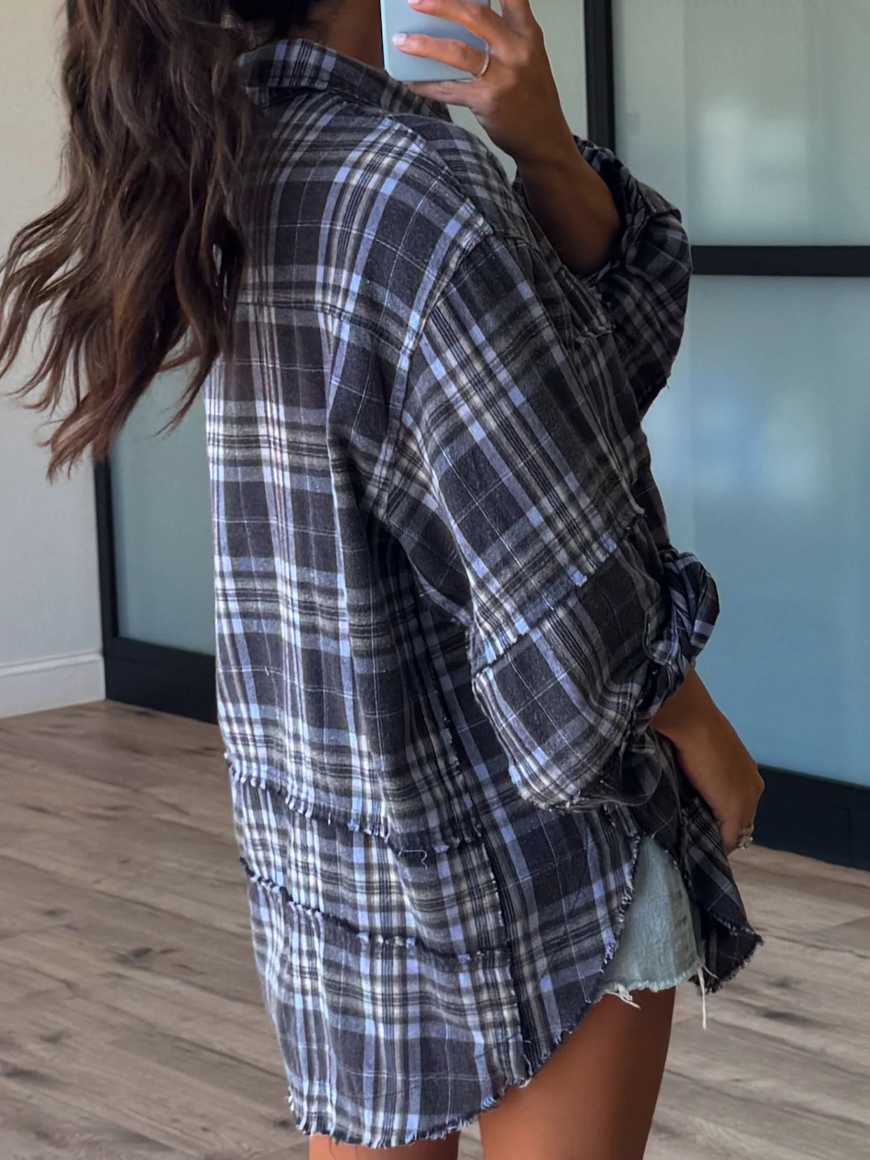 Vintage Flannel Button-Down | Midnight | +Plus Available - Image 8