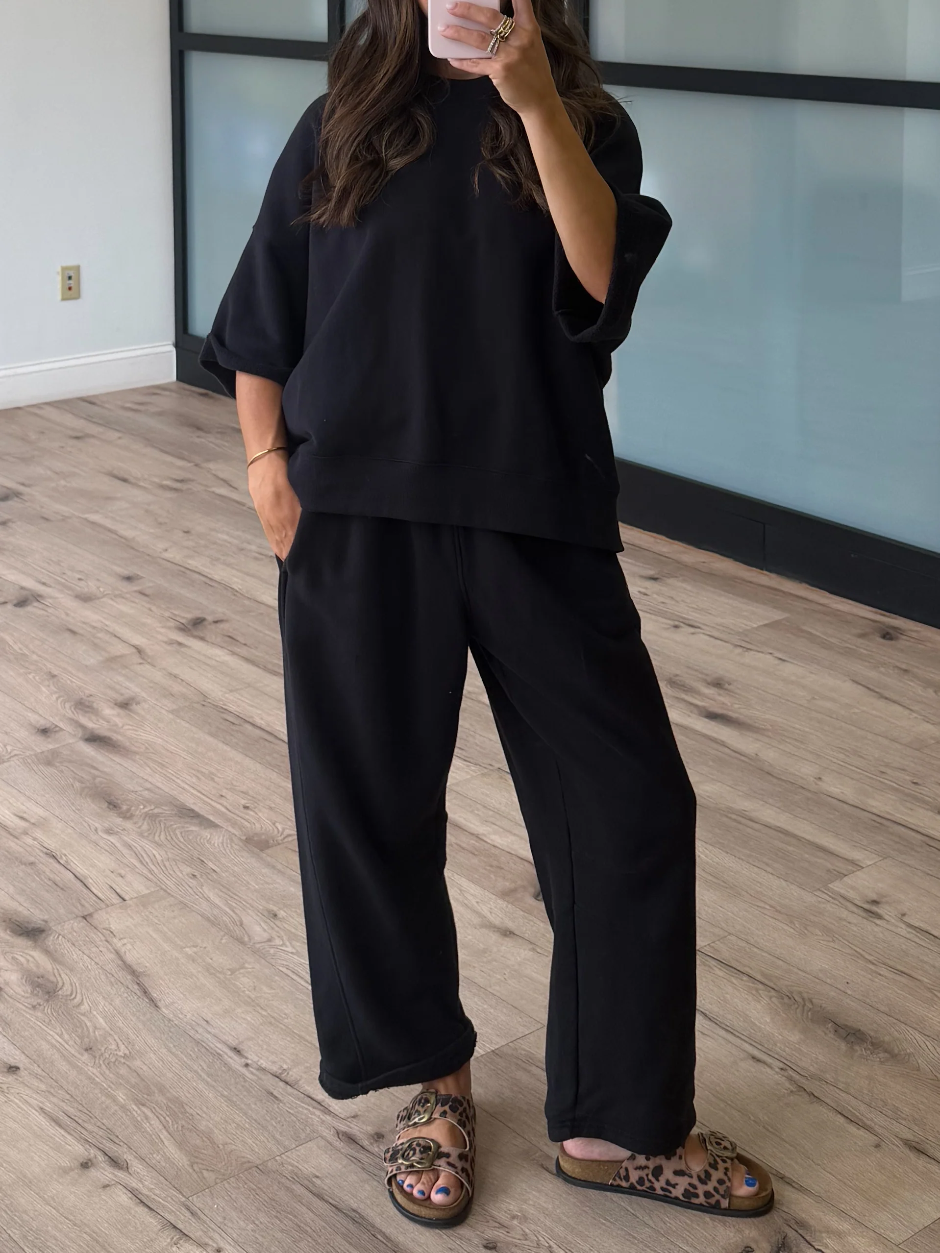 Worn Well Cut-Off Crew | Black - Image 2