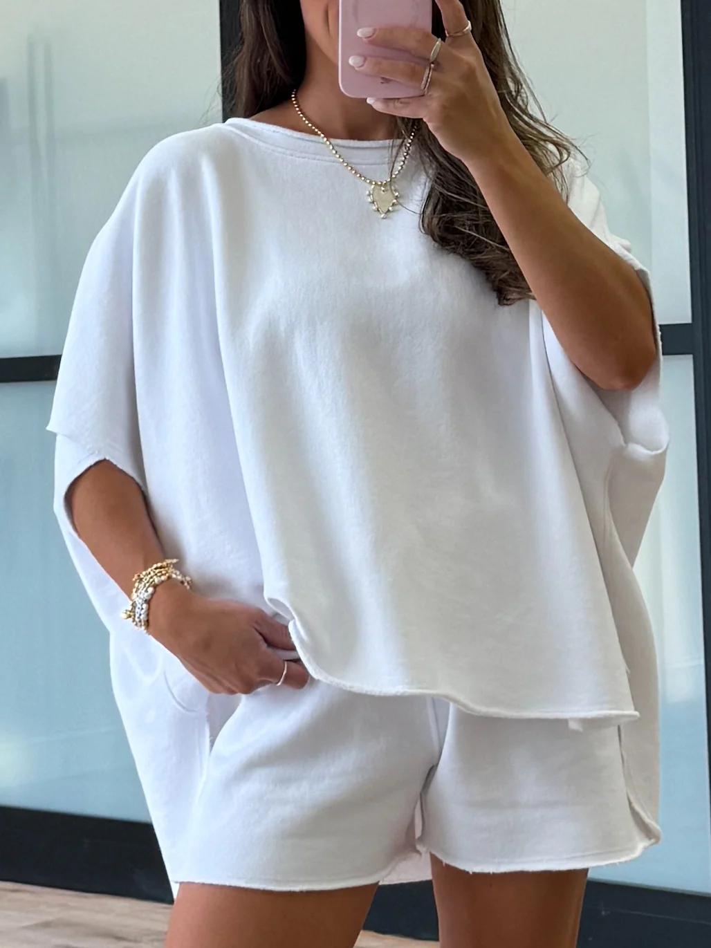 Worn Well Oversized Top | White | RESTOCK - Image 9