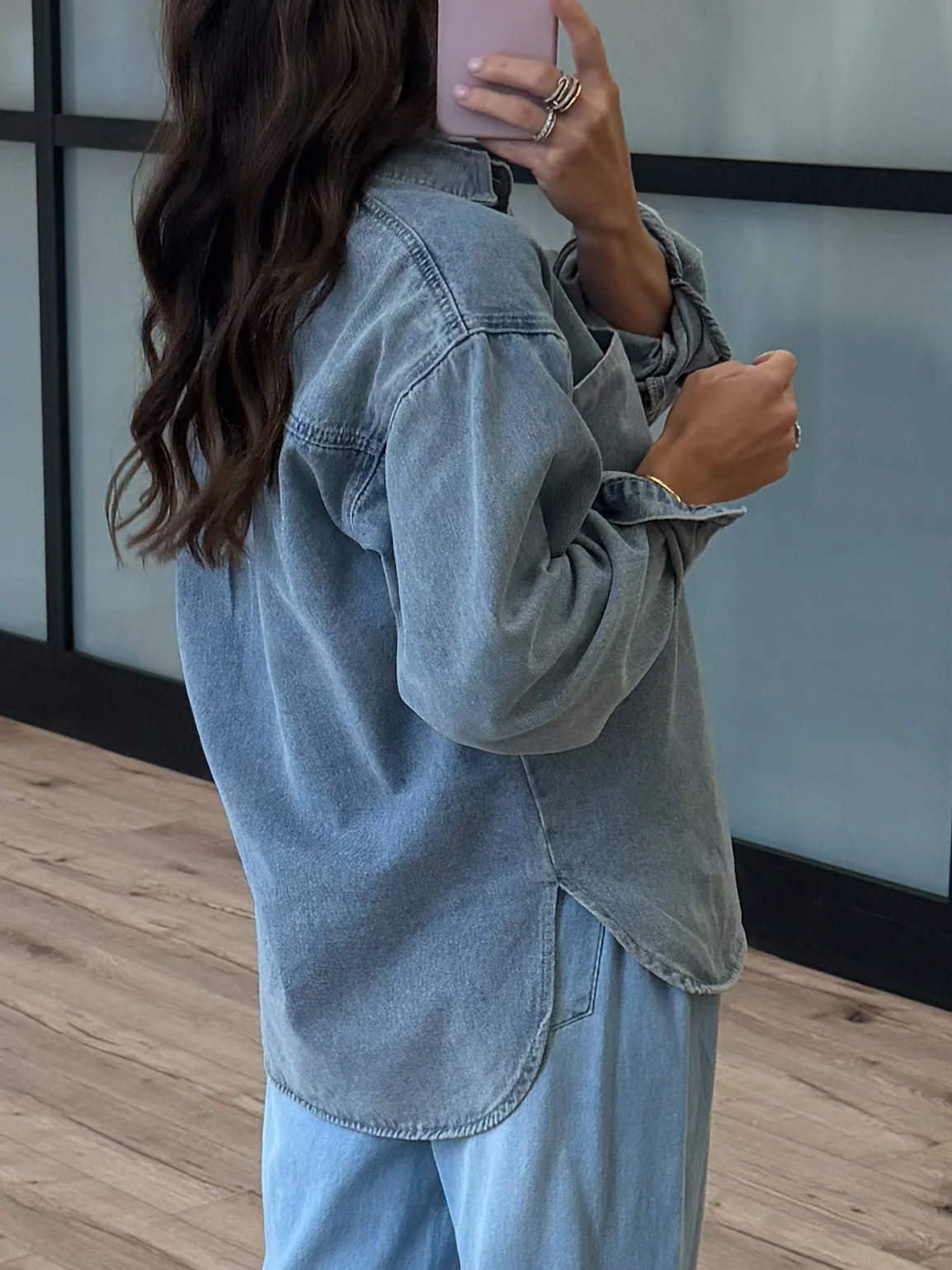 Xander Denim Shacket - Image 5