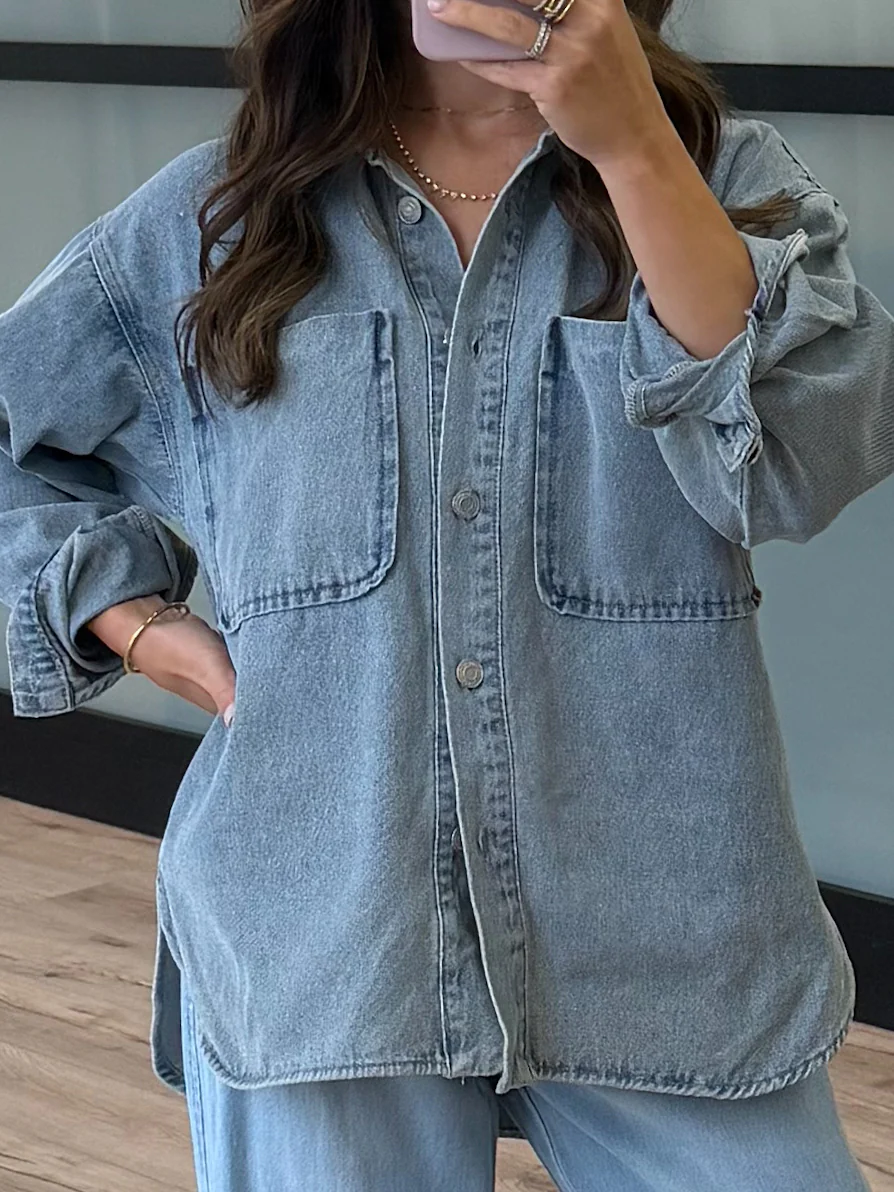 Xander Denim Shacket - Image 6